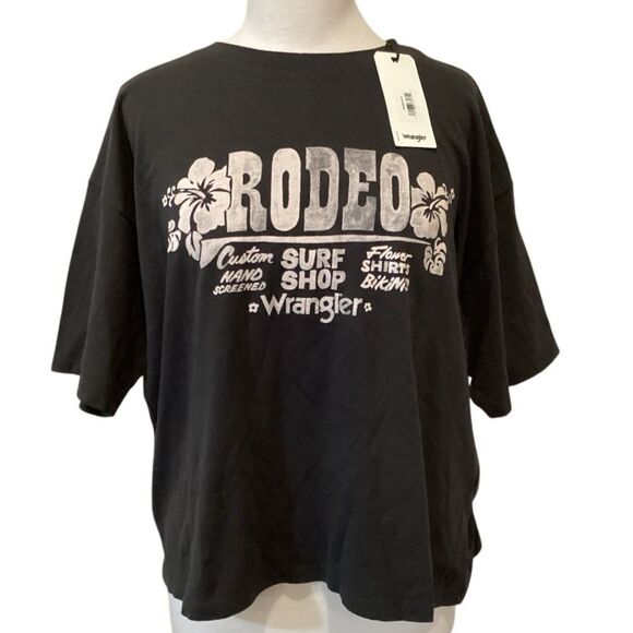 NWT Wrangler Oversized Tropical Rodeo Graphic T-Shirt Size Medium - Picture 6 of 9